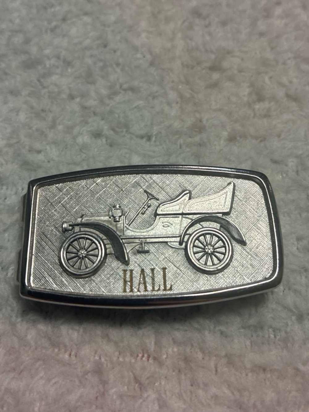 Hall Silver-Tone Vintage Car Money Clip